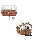 Aum ller Wicker Bicycle Basket - Traffic-Safe Easily Mountable - Carries Up to 12kg - Your Pet will be Perfectly Secure Allowing you to Ride Worry-Free (52 x 38 x 39 cm (L x W x H)) - Buy Online on GoSupps.com