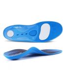 PCSsole Orthotic High Arch Support Gel Insoles for Flat Feet and Plantar Fasciitis - XS Women (3.5-5.5) - Blue - Buy Online on GoSupps.com
