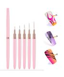 Nail Art Liner Brushes  Lerpadoo 5Pcs Painting Nail Art Brush Set Nail Dotting Drawing Tool for Long Lines  Thin Details  Fine Drawing Sizes 4/8/12/20/25mm - Buy Online on GoSupps.com