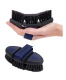 Animalon Kard tsche for Dogs | Natural Bristle Brush for Short Hair | Gentle Fur Care | Innovative Dog Grooming Tool (Small Blue) - Buy Online on GoSupps.com