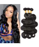 Yahmgc Hair 10A Body Wave 3 Bundles - 100% Unprocessed Virgin Brazilian Remy Human Hair Extensions - Natural Color - 20 22 24 Body Wave Bundles - Buy Online on GoSupps.com