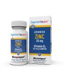 Superior Source Zinc & D3 25mg/5000IU Sublingual Tablets 60 Ct - Healthy Immune System Support, Non-GMO - Buy Online on GoSupps.com