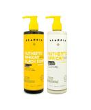 Alaffia African Black Soap Scalp Care Shampoo & Conditioner - Nourishing Shea Butter & Neem Oil for All Hair Types - Tea Tree & Mint - 12 Fl Oz Each - Buy Online on GoSupps.com