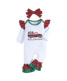 Loalirando Baby Christmas Romper | My First Xmas Outfit for Newborn Toddler | 9-12 Months | White 60 - Buy Online on GoSupps.com