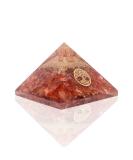 Carnelian Crystal Orgone Pyramid - Tree of Life Design | Handmade for Positive Energy Balance | Reiki Charged - Buy Online on GoSupps.com