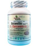 Physician Naturals Advanced Boswellin Super with Curcumin C3 1000mg - 90 Caplets, Joint & Colon Support - Buy Online on GoSupps.com
