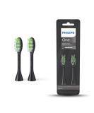 Philips One brush heads for the electric toothbrush pack of two (model: BH1022/06) Shadow Black 1 piece (pack of 1) - Buy Online on GoSupps.com