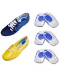 Men's Large Gel Heel Cups - 3 Pairs for Plantar Fasciitis & Heel Pain Relief - Buy Online on GoSupps.com