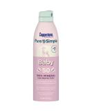 Coppertone Pure and Simple Baby Sunscreen Spray SPF 50 - Zinc Oxide Mineral Sunscreen for Babies - Water Resistant - 5 Oz - Buy Online on GoSupps.com