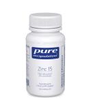 Pure Encapsulations - Zinc 15 - Zinc Picolinate 15mg - Highly Absorbable Hypoallergenic Immune System Supplement - Fertility Supplement - Hair Skin & Nails - 60 Vegetarian Capsules - Buy Online on GoSupps.com