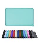 Reopet Silicone Pet Feed Mats - Waterproof Dog & Cat Mats with Elevated Edges - Teal | 53 x 37 cm (1 Pack) - International Shipping Available - Buy Online on GoSupps.com