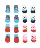 Betinyar Anti-Slip Dog & Cat Socks - 4 Pairs | Paw Protector for Indoor Hardwood Floors - Buy Online on GoSupps.com