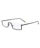 Eyekepper Metal Half Rim Reading Glasses +0.75 | Stylish Gunmetal Frame | Spring Hinge | International Shipping - Buy Online on GoSupps.com