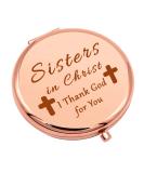 Christian Sister Gifts: Compact Makeup Mirror for Women - Ideal Baptism & Graduation Gift for Sisters in Christ - Religious Birthday Present - Buy Online on GoSupps.com
