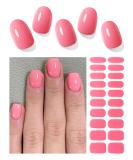 TrueShei Coral Pink Nail Foils | 23PC Self-Adhesive Gel Stickers | UV Nail Film for Beautiful Gellack Wraps - Buy Online on GoSupps.com