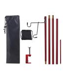 HIKEMAN Folding Lantern Stand Pole - Portable Light Holder for Camping & Outdoor Activities (Red) - Buy Online on GoSupps.com
