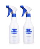 Airbee 16 Oz Plastic Spray Bottles 2 Pack - Professional Empty Spraying Bottles for Cleaning, Plants, Pets - Adjustable Nozzle, Measurements - Mist Water Sprayer - Buy Online on GoSupps.com