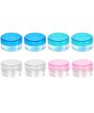 Refillable Ointment Jars - 8 Pack 5g Cream Pots for Cosmetics Lotions & Lip Balm | Colorful Sample Containers - Buy Online on GoSupps.com