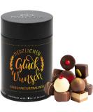 Hallinger's congratulations - Manufactory Pralines Gift Handmade without alcohol made of noble cocoa chocolate (can) - Mother's Day gift & gift ideas for Father's Day |Birthday Congratulations thanks finest mix of noble chocolates without alcohol 150 g (1 - Buy Online on GoSupps.com