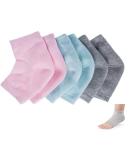 Moisturizing Gel Heel Socks - Open Toe Care for Dry Skin (3 Pairs) - Buy Online on GoSupps.com