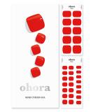 Buy Ohora Semi Cured Gel Nail Strips (P Blaze) - Red | Salon-Quality Long-Lasting & Easy to Apply - Compatible with UV/LED Lamps - Includes Prep Pads Nail File & Stick - Buy Online on GoSupps.com