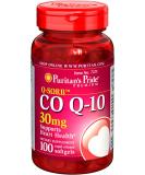 Coenzyme Q10 30 mg - 100 Softgels for Heart Health & Energy | Shop Internationally - Buy Online on GoSupps.com