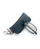 Shop MMOWW Foldable Reading Glasses for Men & Women - Telescopic Pole Anti Blue Light Mini Zipper Key Trailer (Blue +3.5) - Buy Online on GoSupps.com