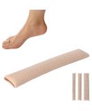 Cuttable Silicone Toe Finger Tubes - Toe Cushion Sleeves for Pain Relief (M) - Buy Online on GoSupps.com