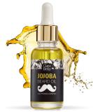 Jojoba Beard Oil for Men - Unscented Organic Anti-Itch & Dandruff Relief Softens Hair & Mustache - 1 fl oz (30ml - Buy Online on GoSupps.com