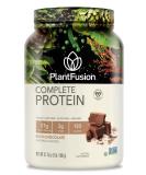 PlantFusion Vegan Protein Powder - Chocolate, Dairy Free, Gluten Free, 2 lb with BCAAs & Digestive Enzymes - Buy Online on GoSupps.com