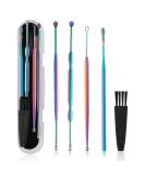 MJIYA Ear Pick Earwax Removal Kit | Ear Cleaning Tool Set with Storage Box | Titanium Ear Wax Remover - Buy Online on GoSupps.com