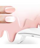Bot StarterSet at the advantage: 2x20 UV gel nail foil self -adhesive including UV lamp - nail foils with up to 3 weeks hold - dermatest "very good" starter nude - Buy Online on GoSupps.com