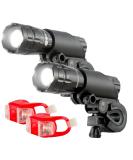 Bright Eyes Aircraft Aluminium Waterproof 300 Lumen LED Bike Light Set - 2 Pack - Buy Online on GoSupps.com