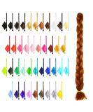 Mybraids 1-Colored Premium 2m Braid Hair for Rasta Dreads Crochet Twists Box Braids & Cornrows - Art Hair Extensions (7-On Roe Brown) - Buy Online on GoSupps.com
