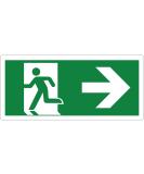 pubblimania Emergency exit PVC robust for indoor and outdoor use (29 x 13 cm right) Indicator Right - Buy Online on GoSupps.com