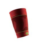 Bauerfeind Compression Skylight Volume Sports Sleeves for Upper Leg - Unisex Thigh Support for Ball & Endurance Sports - Red XL Extra Long - Buy Online on GoSupps.com