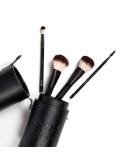Nyx Professional Makeup Brush Set - Premium Synthetic 4-Piece Face & Eye Brush Kit in Black for Flawless Blending - Buy Online on GoSupps.com