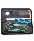Premium 5.5 Purple Dragon Hair Scissors Set - Professional Hairdressing Scissors for Men & Women - Ideal for Barbers & Beginners - Sharp Green Design - Buy Online on GoSupps.com
