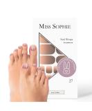 Original Miss Sophie Pedi Wraps I Iced Coffee Pedicure I 27 Ultra-D nne Nail polish stripes with color gradient I for toothed I sticks to natural and painted acrylic gel & shellac nails - Buy Online on GoSupps.com