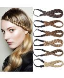 Shop Tess Braided Hair Tie | Medium Hair Accessories for Women | Light Brown & Middle Blonde Headband - Perfect for Dutt & Braids - Buy Online on GoSupps.com