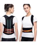 XS-5XL Plus Size Posture Corrector Back Brace | Upper & Lower Back Support for Women Men & Teens | Scoliosis & Hunchback Correction | Adjustable Shoulder Straightener in Black - Buy Online on GoSupps.com