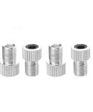 4PCS Presta to Schrader Bike Tire Valve Adapters - Aluminum Alloy (Silver) - Buy Online on GoSupps.com