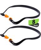 8 Pair Lightweight Silicone Banded Ear Plugs for Hearing Protection - Ideal for Shooting, Construction Work, Sleeping, Concerts, and Motor Sports Racing (Black) - Buy Online on GoSupps.com
