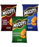 Crisps Bundle with McCoys Cheddar & Onion Multipack Crisps 6 Pack 25g Flame Grilled Steak Multipack Crisps 6 Pack 25g and Salt & Malt Vinegar Multipack Crisps 6 Pack 25g (3 Pack) - Buy Online on GoSupps.com