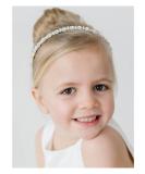 SWEETV Flower Girl Headpiece Silver Girls Headband for Wedding Crystal Floral Princess Hairband Baby Girl Hair Accessory for Birthday  First Communion Style 1 - Buy Online on GoSupps.com