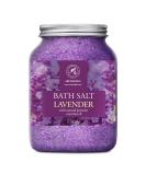 Sea Salt Lavender with Natural Lavender Essential Oil 46 Oz - Lavender Bath Salts - Lavanda Salt 1300g - Best for Good Sleep - Stress Relief - Beauty - Relaxing - Bathing - Body Care 2.86 Pound (Pack of 1) - Buy Online on GoSupps.com