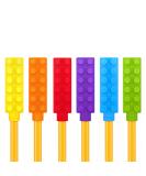 Chewelry Chewable Pencil Toppers (6-Pack) - Chewy Pencil Toppers for Kids - Sensory Pencil Chew Topper Helps Girls & Boys with Sensory Needs by Solace - Buy Online on GoSupps.com