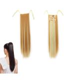 Prinfantasy Ginger Mix Blonde Ponytail Extension 22 inch - Synthetic Wrap Around Hairpiece for Women - Buy Online on GoSupps.com