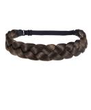 TOECWEGR Braid Headband 3 Strands Synthetic Hair Classic Wig Hair Hoop - Chunky Elastic Hairpiece for Ladies - Buy Online on GoSupps.com