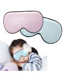 Kid's 100% Mulberry Silk Sleep Mask - Super Soft Satin Eye Mask Set for Blocking Out Light and Enhancing Sleep Quality - 2 Pack - Buy Online on GoSupps.com